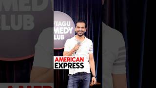 American Express By Vikas Kush Sharma  Crowd Work Standup Comedy shorts crowdworkcomedy [upl. by Haye]