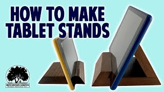 How to make Tablet stands 3 different ways  Easy woodworking projects [upl. by Deehsar]