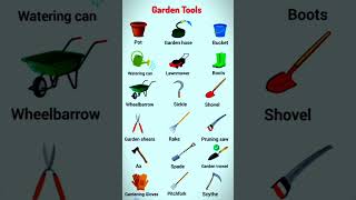 Learning English with Garden Tools shorts [upl. by Nortad]