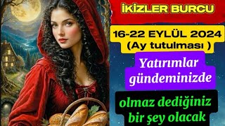 İKİZLER BURCU ♊️1622 Eylül Haftasi Yorumu ve Ay tutulmasınin etkileri [upl. by Casar]