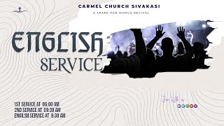 🔴English Sunday Service  15  Sep  24  Carmel Church Sivakasi [upl. by Wheaton]