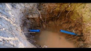 DIY How To Fix a Broken Main Water Line Pipe [upl. by Earlie223]