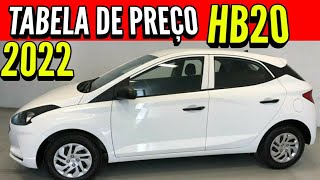 🔴 CONFIRA OS PREÇOS DO HYUNDAI HB20 2022 ATUALIZADOS❗ [upl. by Brent111]