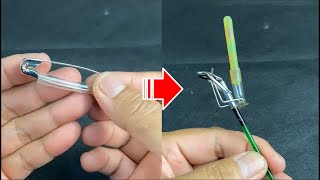 The Secret Of Fisherman Fishing Knot Skills How to Tie Fishing Knot Using Tackle fishing [upl. by Ikey]