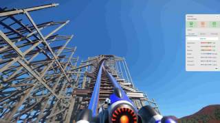 The Hurricane Topper track RMC hypercoaster with 6 inversions  Planet Coaster [upl. by Yniatirb]