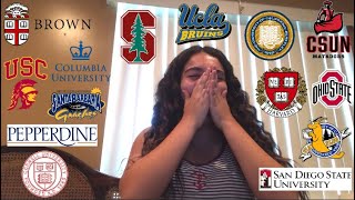 COLLEGE DECISION REACTIONS IVY BERKELEY USC STANFORD amp MORE [upl. by Delacourt]