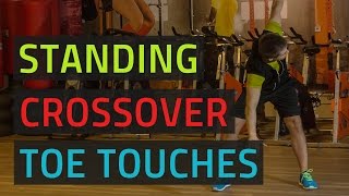 Standing Crossover Toe Touches [upl. by Yojal]