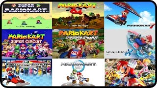 Mario Kart  All Courses from every Mario Kart Multiplayer [upl. by Attenov]