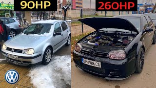 Building a 260HP VW Golf 4 19TDI ALH GTB2260 [upl. by Esalb642]