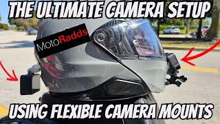 MotoRadds FLEX Slim Universal Flexible Motorcycle Helmet Chin Mount [upl. by Aled923]