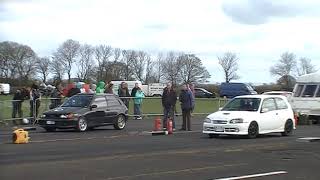 ep85 4wd starlet vs peters 233bhp td04l Glanza Kirkbride [upl. by Fosdick984]