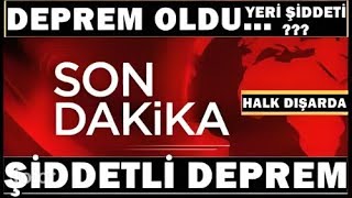 KÖTÜ Haber Korkutan Şiddetli DEPREM SON DAKİKA Açıklaması [upl. by Marnie996]