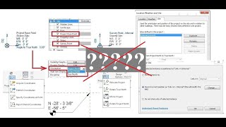 HOW TO SETUP PROJECT BASE POINT AND SURVEY POINT IN REVIT [upl. by Airdua]