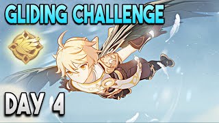 【Genshin Impact】Gliding Challenge Day 4  Wind Barriers [upl. by Caines]