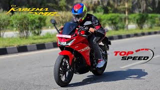 Hero Karizma Xmr 210 Top Speed Test Going Wrong 💀  Karizma Zmr 2023 Top Speed Test [upl. by Osrock]