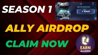 Earn Alliance Season 1 Airdrop Claim  Limited Time  Claim Ally Tokens Now  Join Airdrop Now [upl. by Eiramait921]