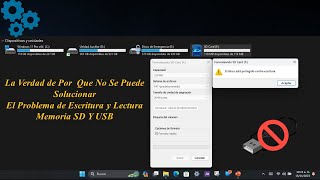 La Verdad Cuando Tu Memoria USB o Micro No Se Puede Reparar Para Desbloqueo De Escritura [upl. by Nnasus]