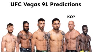 Random Flyweight Main event  2 idiots in the co main  UFC Vegas 91 Full Card Predictions [upl. by Romonda277]