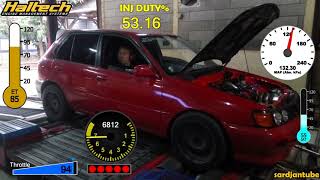 4WD Toyota Starlet EP81 4EFTE  Haltech ECU [upl. by Allisirp433]