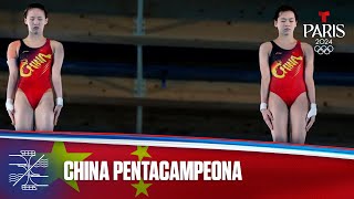 China pentacampeona en clavados sincronizados 10 m  Juegos Olímpicos París 2024 [upl. by Service]