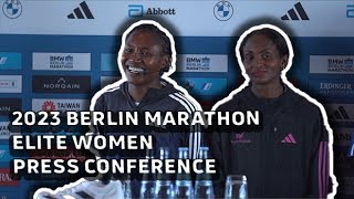 Berlin Marathon 2023 Elite Women Press Conference [upl. by Froma306]