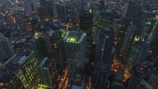 No Copyright  Makati Metro Manila Philippines Aerial Drone Shot 1080p at 30fps [upl. by Antipas]