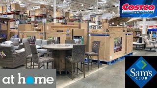 COSTCO SAMS CLUB AT HOME PATIO FURNITURE CHAIRS GAZEBOS SHOP WITH ME SHOPPING STORE WALK THROUGH [upl. by Ahseeyt]