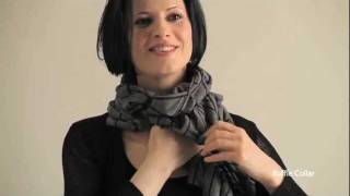 How To Tie a Fall Scarf EILEEN FISHER [upl. by Lotsyrk35]