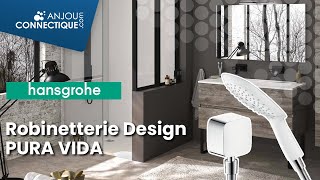 Robinetterie design quotPURA VIDAquot Hansgrohe céramique blanc [upl. by Rumery884]