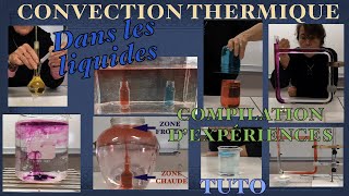 Convection thermique dans les liquides Compilation d’expériences scientifiquesExplicationsTutoriel [upl. by Arelc]