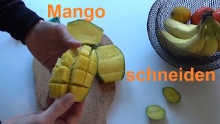 Mango schneiden Mango zubereiten Mango essen Mango schälen Wie macht man es richtig [upl. by Lennon]