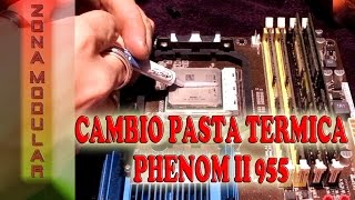 Como cambiar pasta térmica  AMD AM2  AM3  ARCTIC COOLING MX4 [upl. by Bunde]