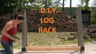 DIY Customizable Firewood Rack With The StackNStore Log Rack Brackets [upl. by Toombs]