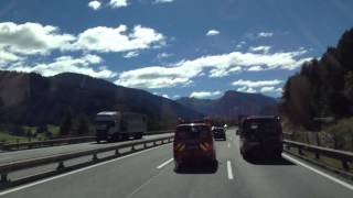 Time lapse over the Brenner Pass [upl. by Ardnasak]