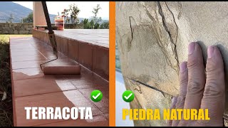 🧱 como restaurar revestimiento de piedra natural  como restaurar piso de terracota y darle 🔆 ✅ [upl. by Schott]