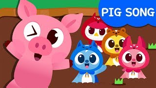 Miniforce Pig Family  Pig Song  Animal Song  Minifoce Kids Song [upl. by Ayouqat]