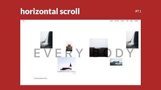 Horizontal Scroll Gallery and Reveal Effect Part 1 Created with Locomotive Scroll amp React [upl. by Gerk]