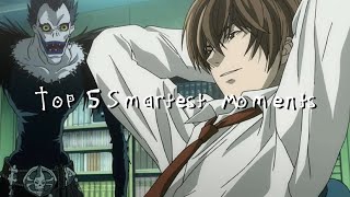 Top 5 Smartest Death Note Moments [upl. by Ernest]