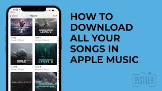 How To Download All Your Songs in Apple Music to Your iPhone iOS 16 [upl. by Allayne892]