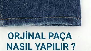 ORJINAL KOT PANTOLON PAÇASI KISALTMA TEKNİĞİ PAÇAKISALTMA [upl. by Rori]