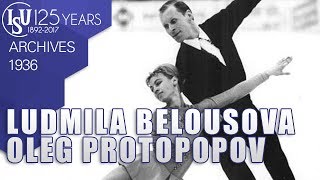 Ludmila Belousova and Oleg Protopopov SU  World Championships Prague 1962  ISU Archives [upl. by Richy]