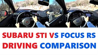 Which SHOULD you BUY 2018 Subaru WRX STI or Ford Focus RS  Raitis Rides [upl. by Adnilahs]