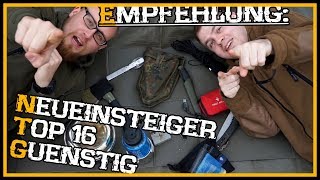 AnfängerNeueinsteiger und günstige Ausrüstung  Top 16  Outdoor Bushcraft Deutschland [upl. by Holmen]