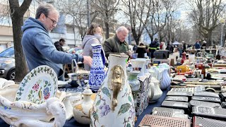 Antigüedades con historias de vidas  Conocimos el Mercado de Pulgas de Plaza Rocha  Mar del Plata [upl. by Llewej]