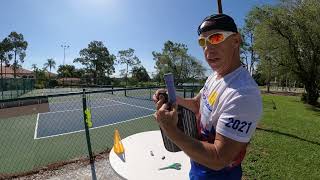 How to properly put on an over grip on your pickleball paddle [upl. by Ayotel]