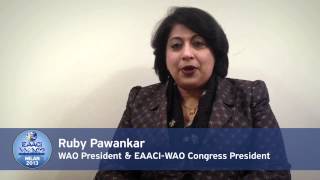 Invitation to EAACI WAO Congress 2013 by WAO President Ruby Pawankar [upl. by Winther795]