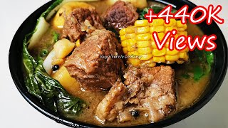 SUPER YUMMY RAINY DAY RECIPE  HOW TO MAKE EASY NILAGANG BAKA  HOW TO MAKE BEEF SOUP RECIPE [upl. by Dnomaid644]