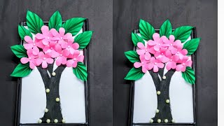 paper flower craft at home easy craft for decoration [upl. by Rosabella]