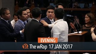 WATCH Cheater rebel Trillanes Zubiri face off over BI probe [upl. by Wenonah]