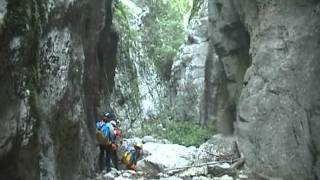 Canyoning Riofreddo Umbria Perugia 2003 [upl. by Mallen262]